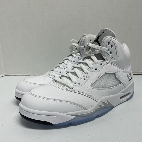 Air Jordan 5 Retro White Metallic 2026 HQ7978 103 Size 12 All White Party Shoe main image 4